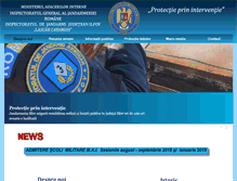Tablet Screenshot of jandarmeriailfov.ro